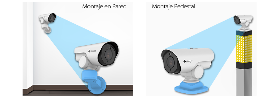 Milesight H.265 Mini (PoE) PTZ Bullet rotates on a 360° endless pan