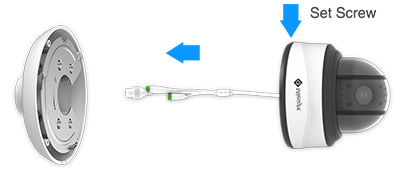 A79 Pendent Mount head part and Mini PTZ Dome Camera