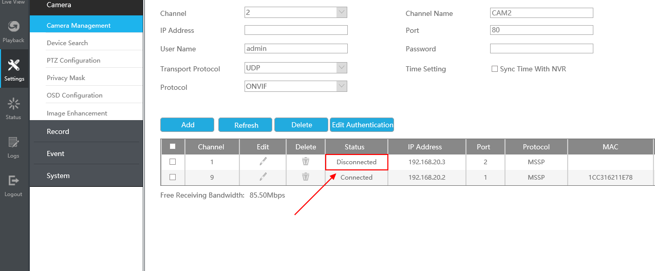 Password is different