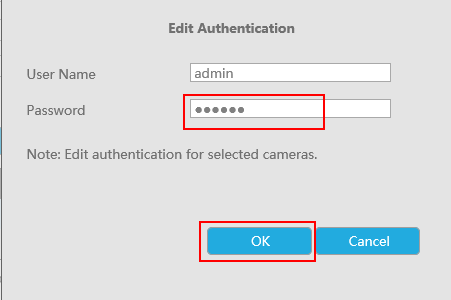 Edit Authentication