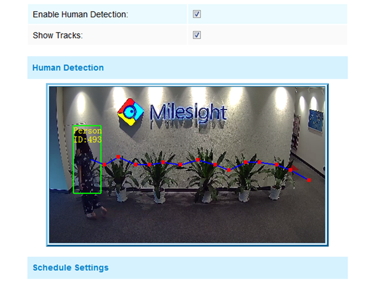 set step of human detection