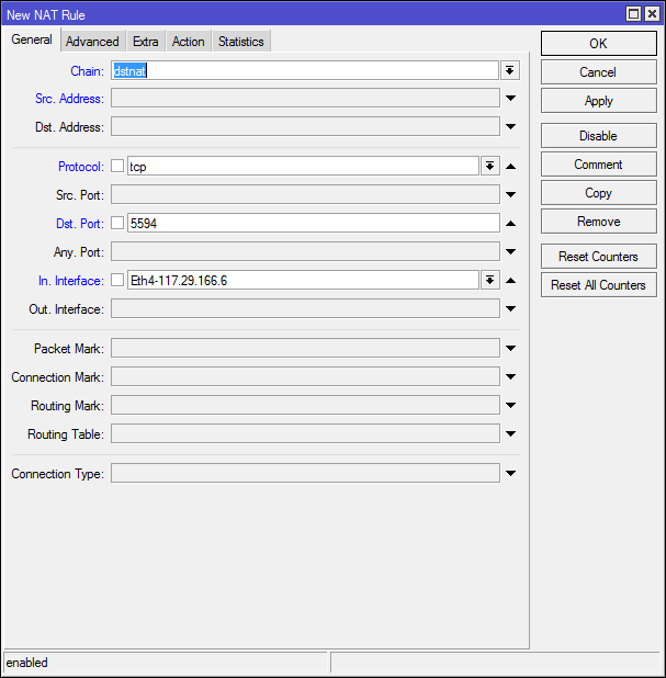 Port forwarding